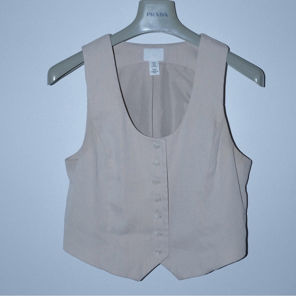 H&M Beige Linen Vest